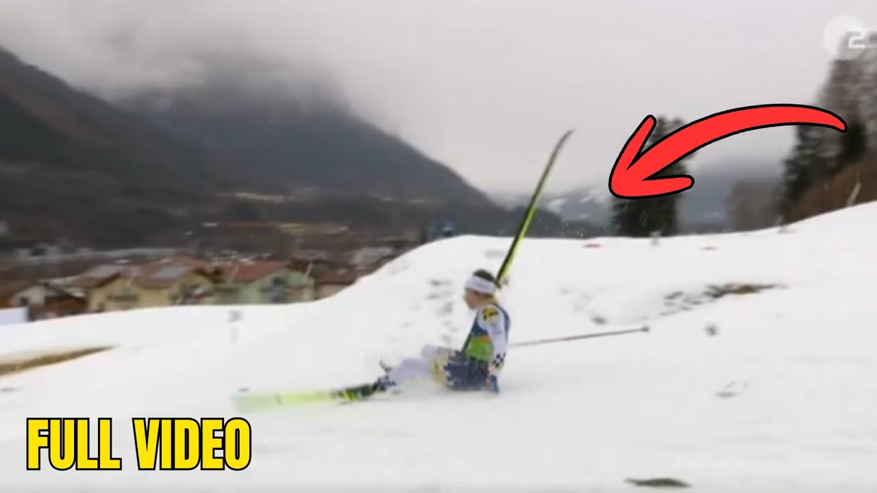 Ebba Andersson Fall video| Sweden Silver Medal | Cross Country Skiing | Race Highlights