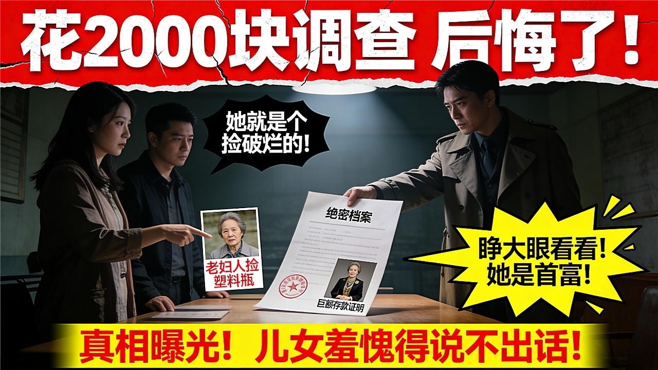 71岁父亲要娶一个捡破烂的老太婆，儿女们以'断绝关系'相逼！婚礼那天，老太婆送了一份嫁妆，让所有反对的子女羞愧难当！
