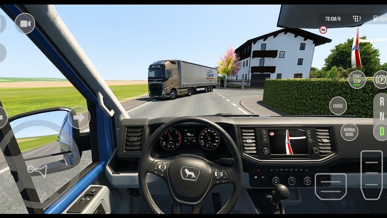 🚚DRIVE REAL TRUCK Simulator 🛣Making Deliveries🚦Premium Ultra Graphics Gameplay ✅️ MAN TGE Van 