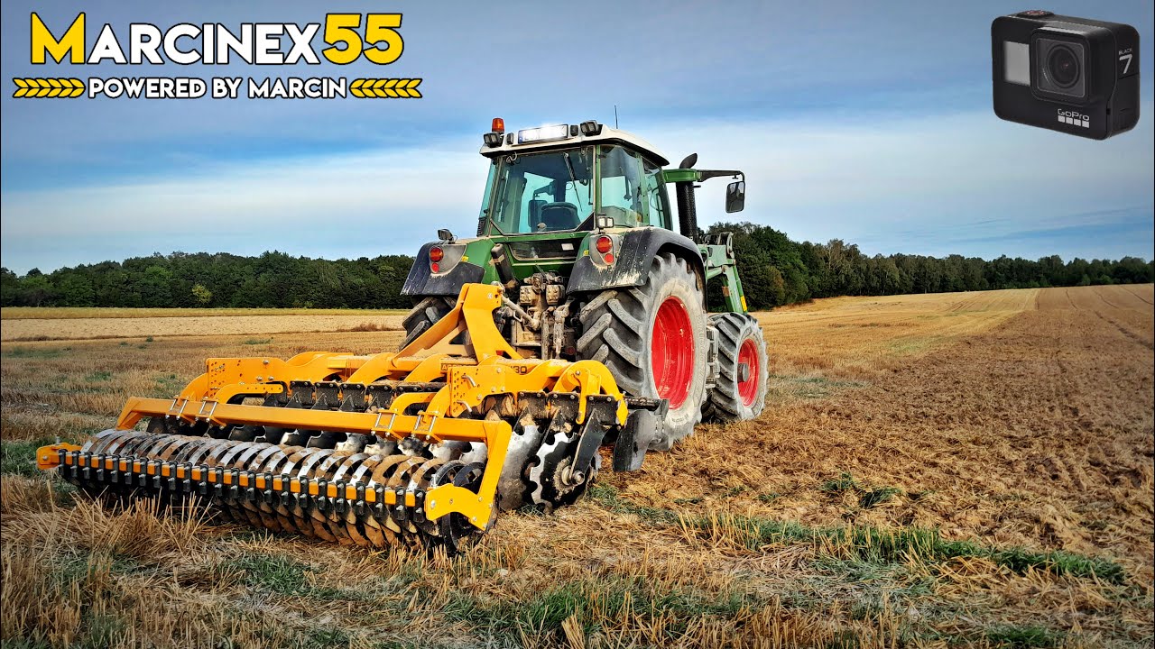 Talerzowanie rzepaczyska ㋡ Fendt 415 Vario + Staltech U30