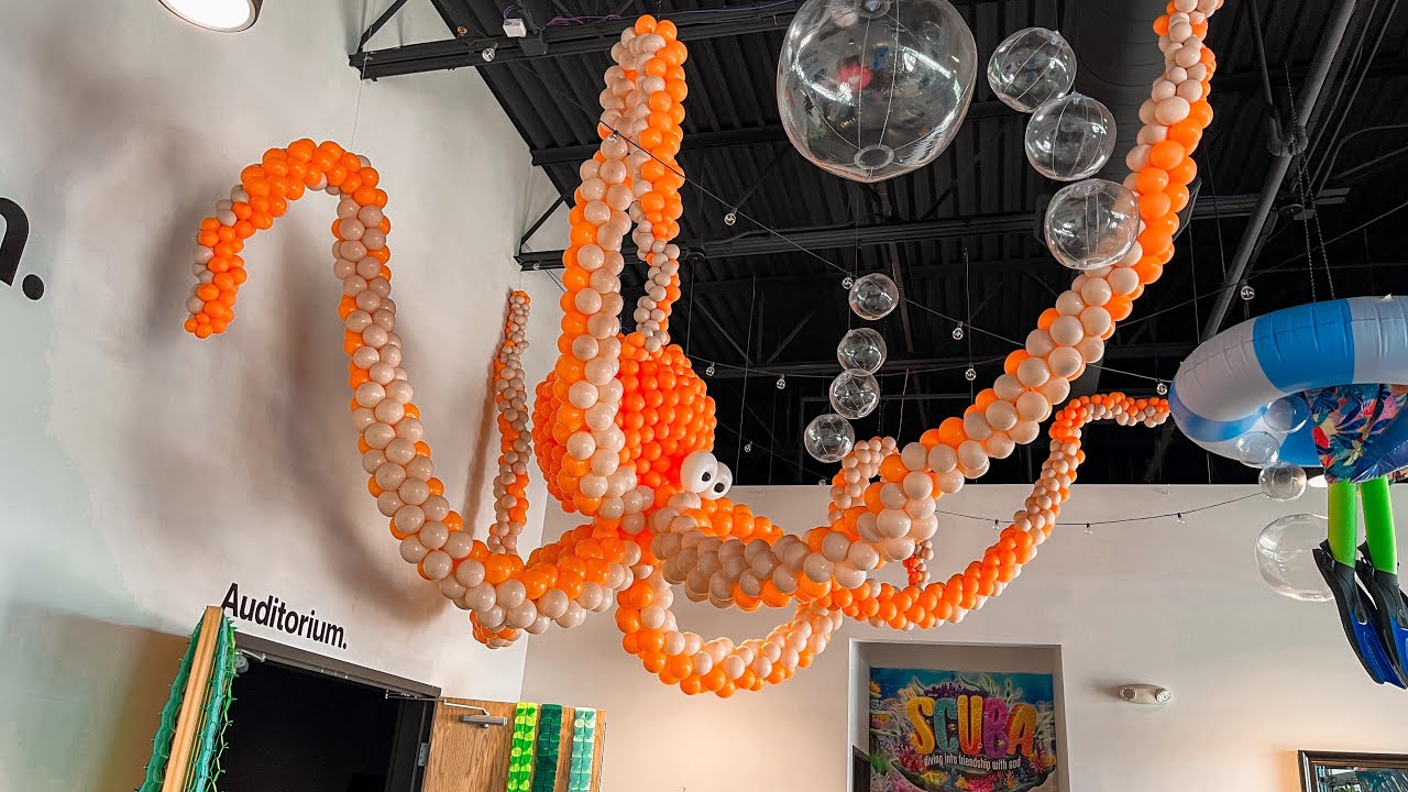 Pt.1| diy balloon octopus 🐙🐙🐙🐙🐙 #balloonbusiness #balloontips #balloon