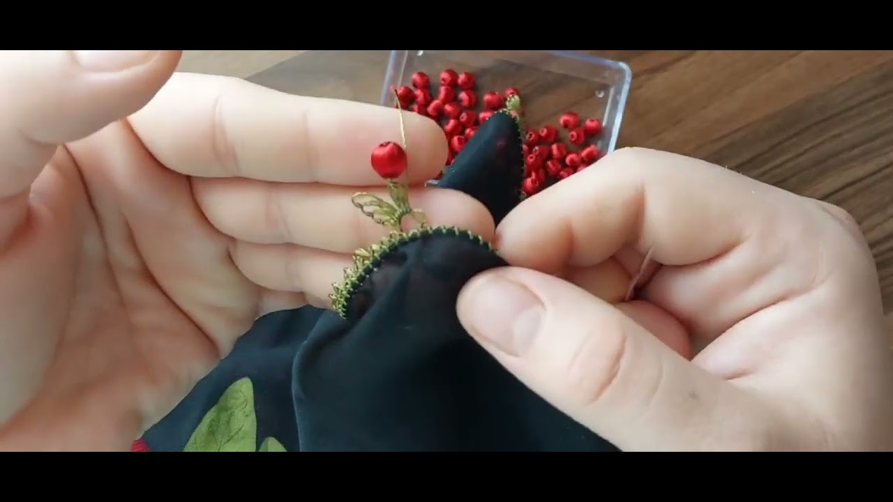 Kiraz oyası yapımı anlatımı sizlerle ✨🤩