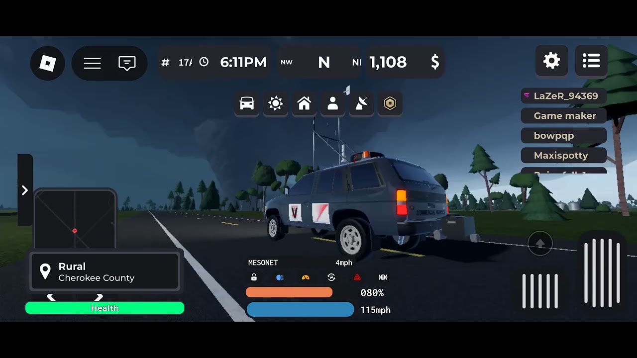THE LARGEST TORNADO I EVER RECORDED AND I GOT KICKED!