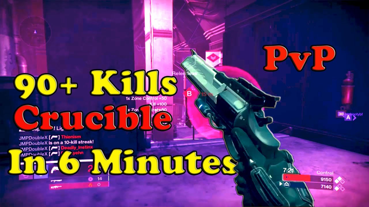 Destiny  90+ Crucible Kills In 6 Minutes - Montage lol