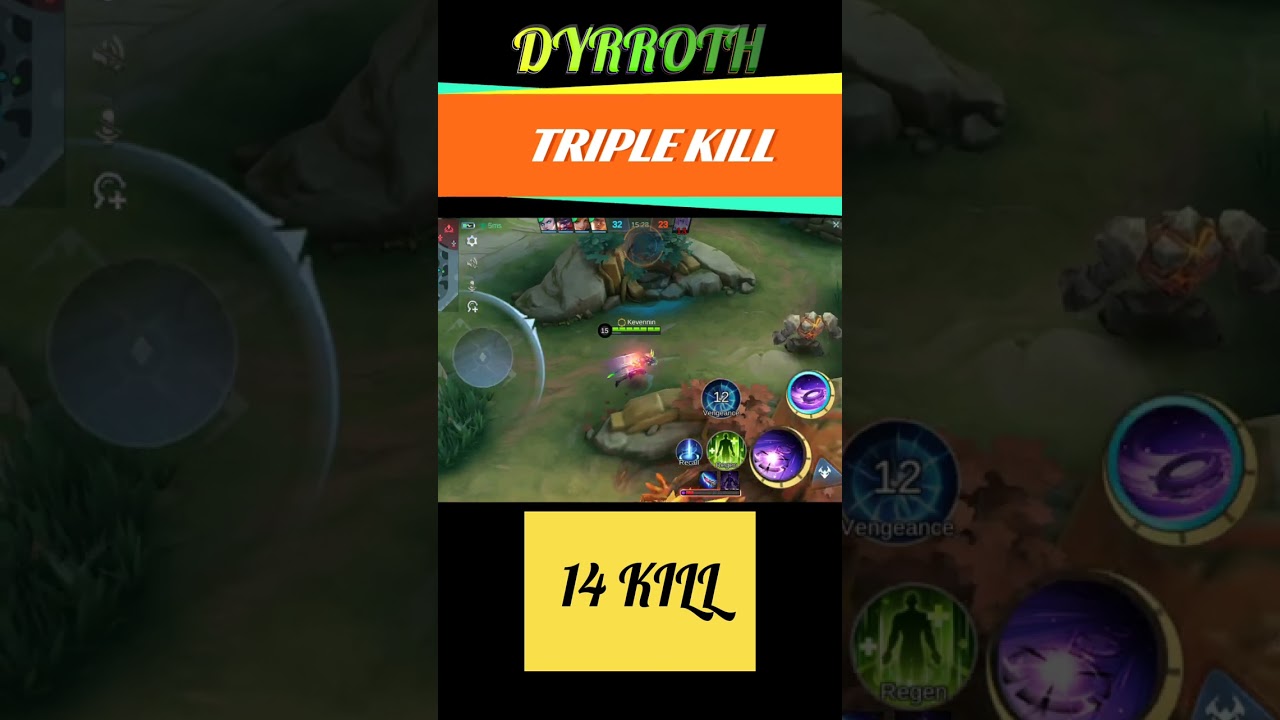 Part 52: Dyrroth: 14 Kill Triple Kill #mlbb #mobilelegends #montage #mlbbgameplay #brutalhero