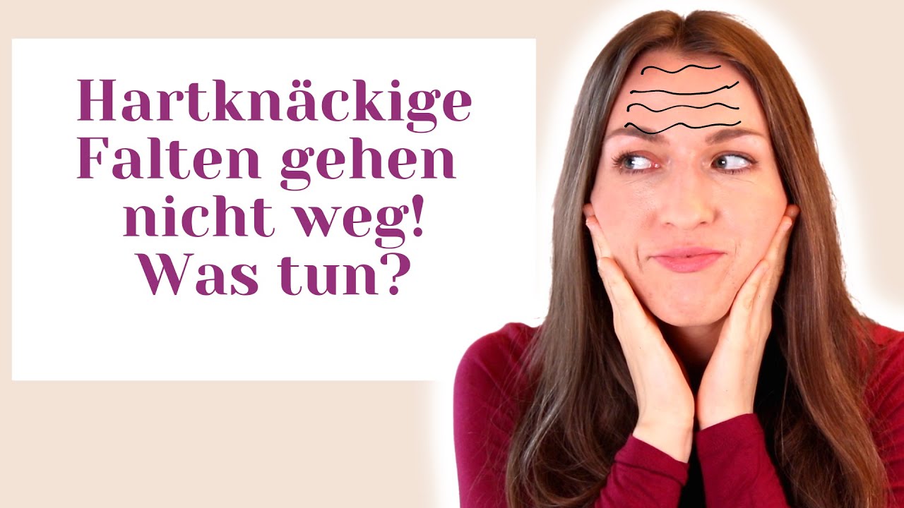 Tue das bei hartknäckigen Stirnfalten und Zornesfalten!