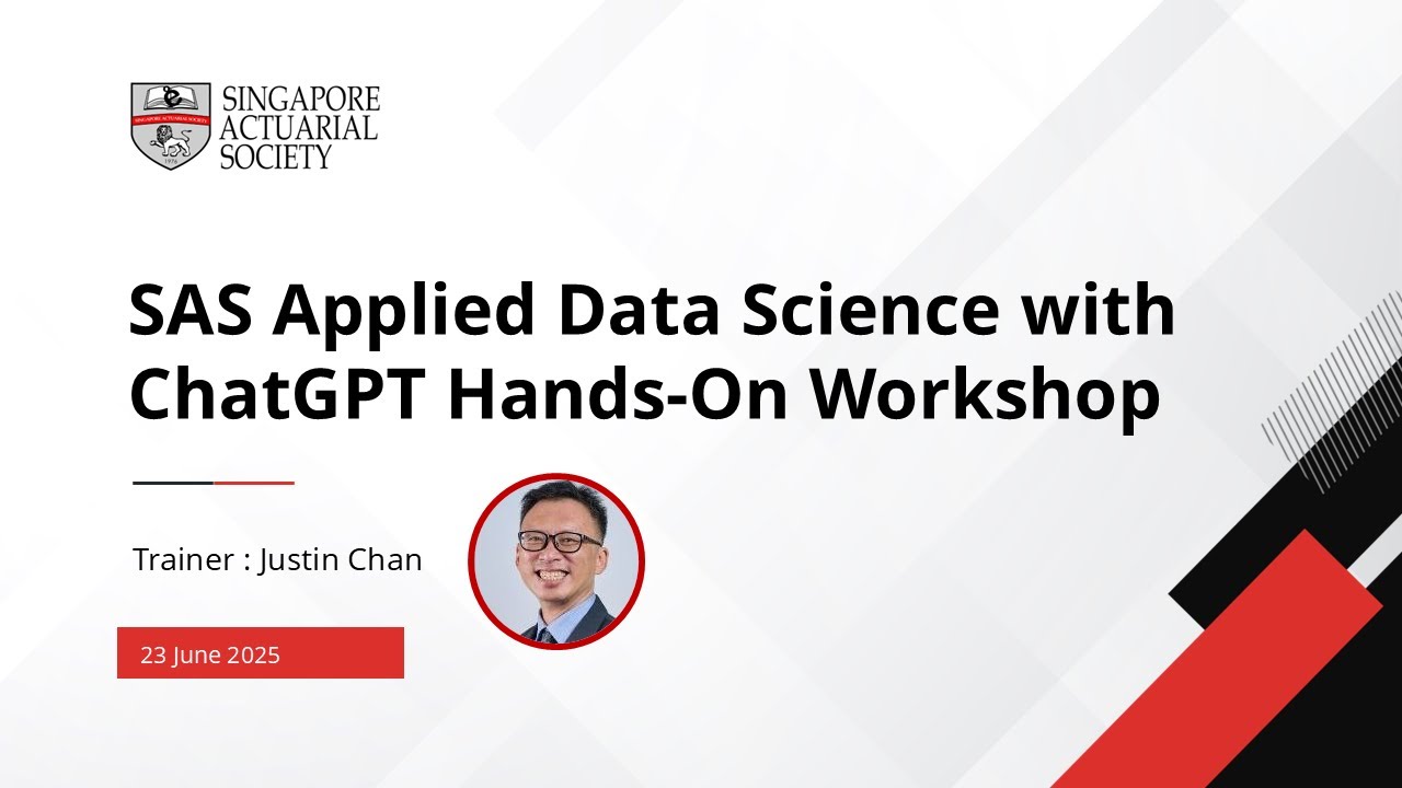 SAS Applied Data Science with ChatGPT Hands-On Workshop | 23 June