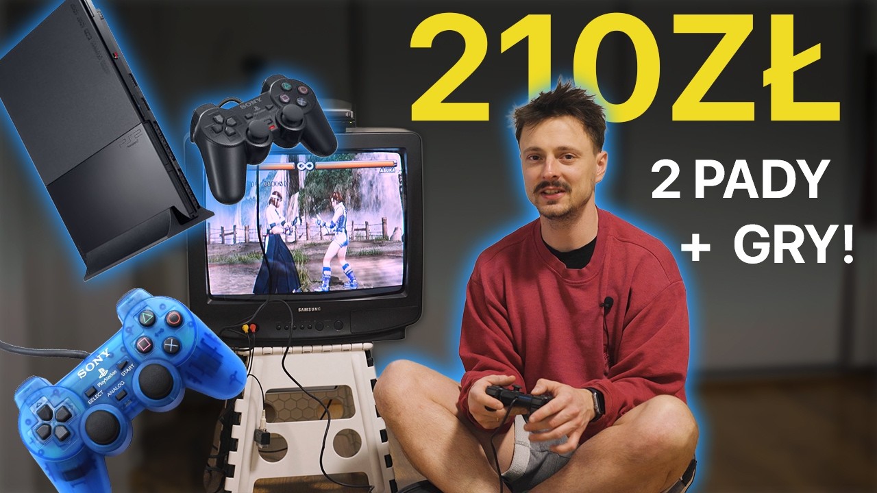 PS2 z grami i 2 padami za 210 zł | mega okazja? 🎮