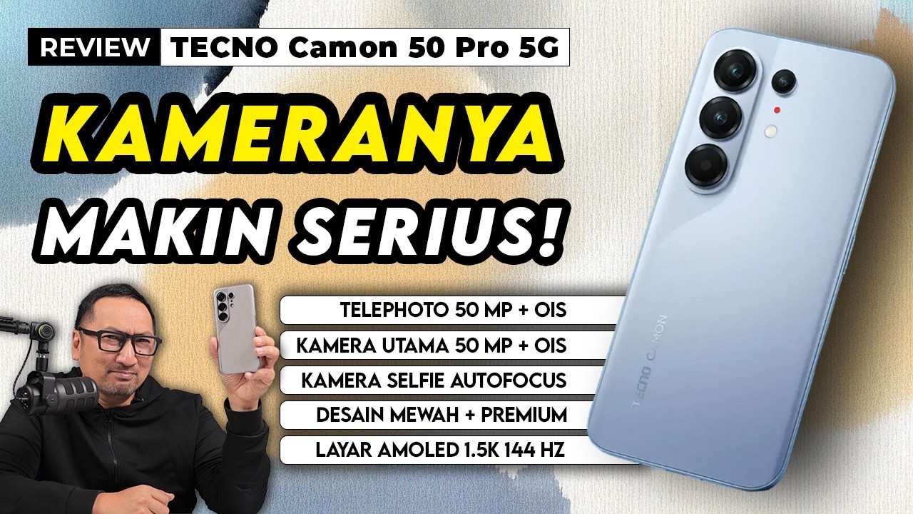 Review TECNO CAMON 50 Pro 5G! Kameranya Makin Serius!?