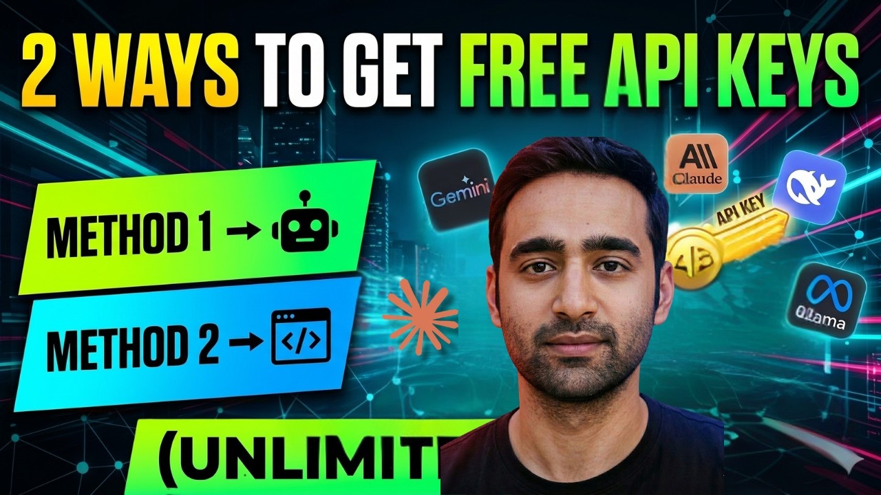 How to get Free AI API Keys (UnLimited)
