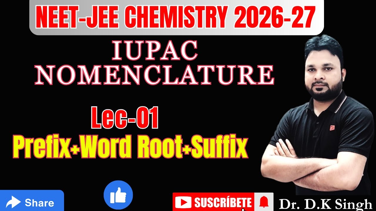 #1 IUPAC Nomenclature | Prefix | Word Root | Suffix  #Chemselect