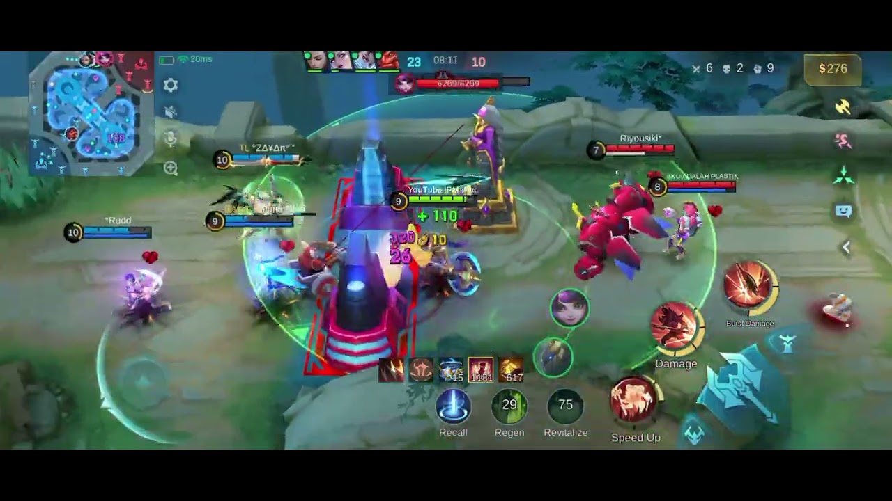 Hilda roam mvp mantap solo rank musuh hyper troll item build terus nihhh