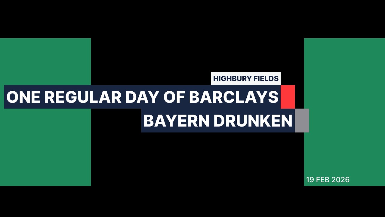 Play football league, Highbury Fields - One Regular Day Of Barclays 🔴 v ⚫ Bayern Drunken SW26M7G3