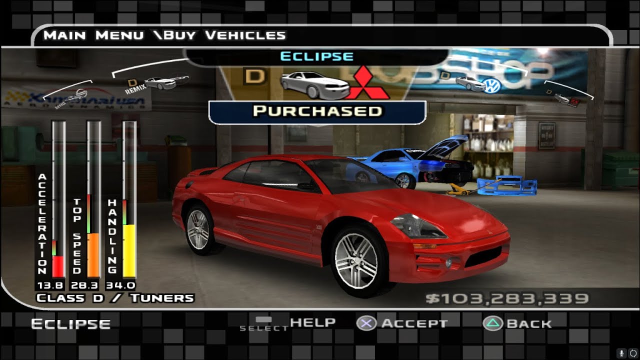 Midnight Club 3 Customization Mitsubishi Eclipse