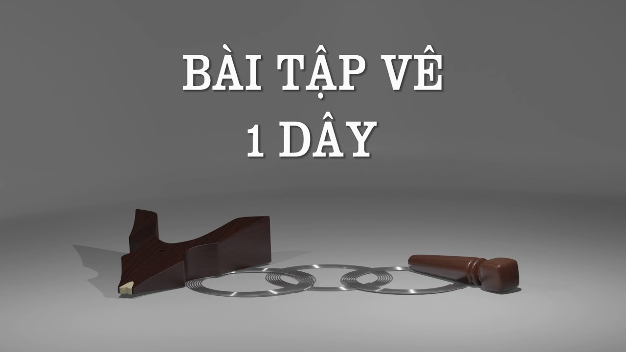[Đàn tranh] Bài tập vê 1 dây /Trémolo 1 corde /Tremolo 1 string