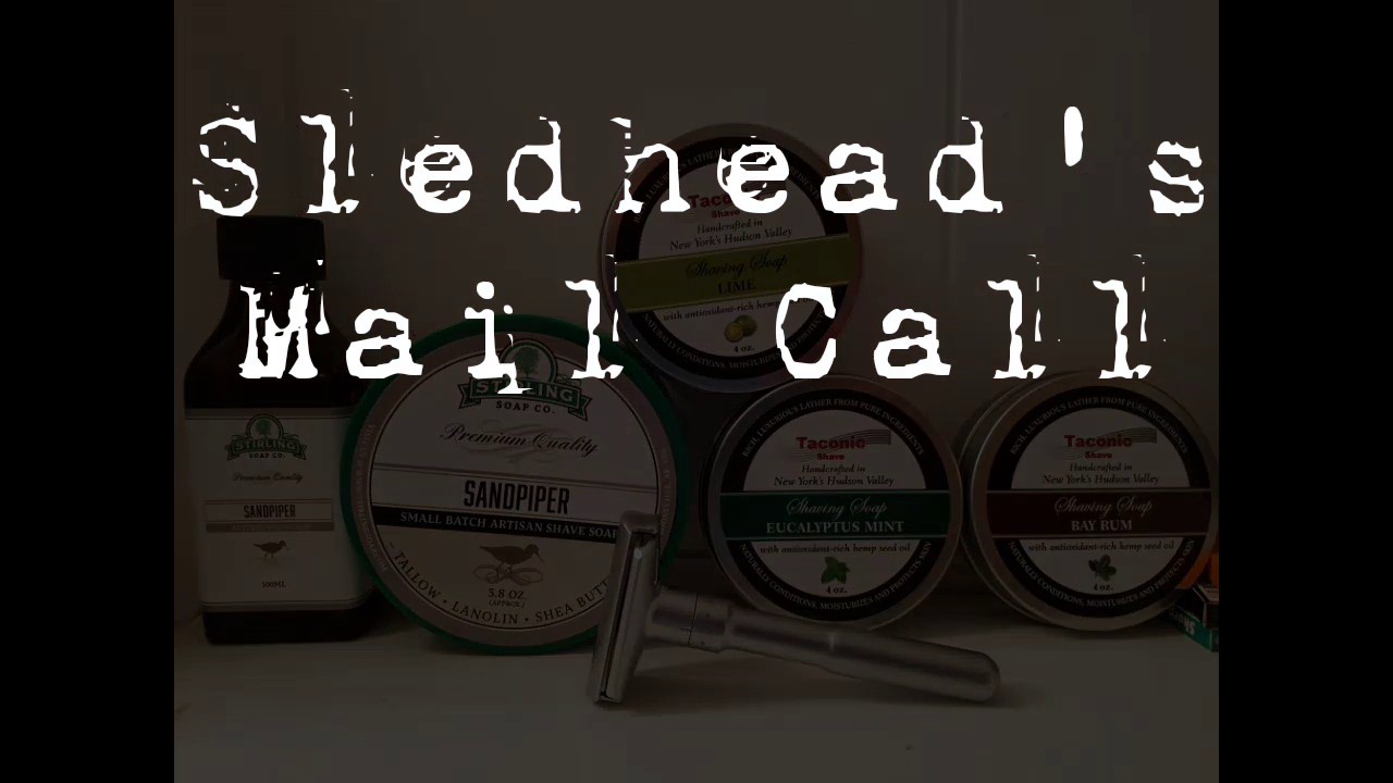 Mail Call! QShave Adjustable Razor, Stirling Sandpiper Shave Soap and Splash, Taconic Shave Soaps