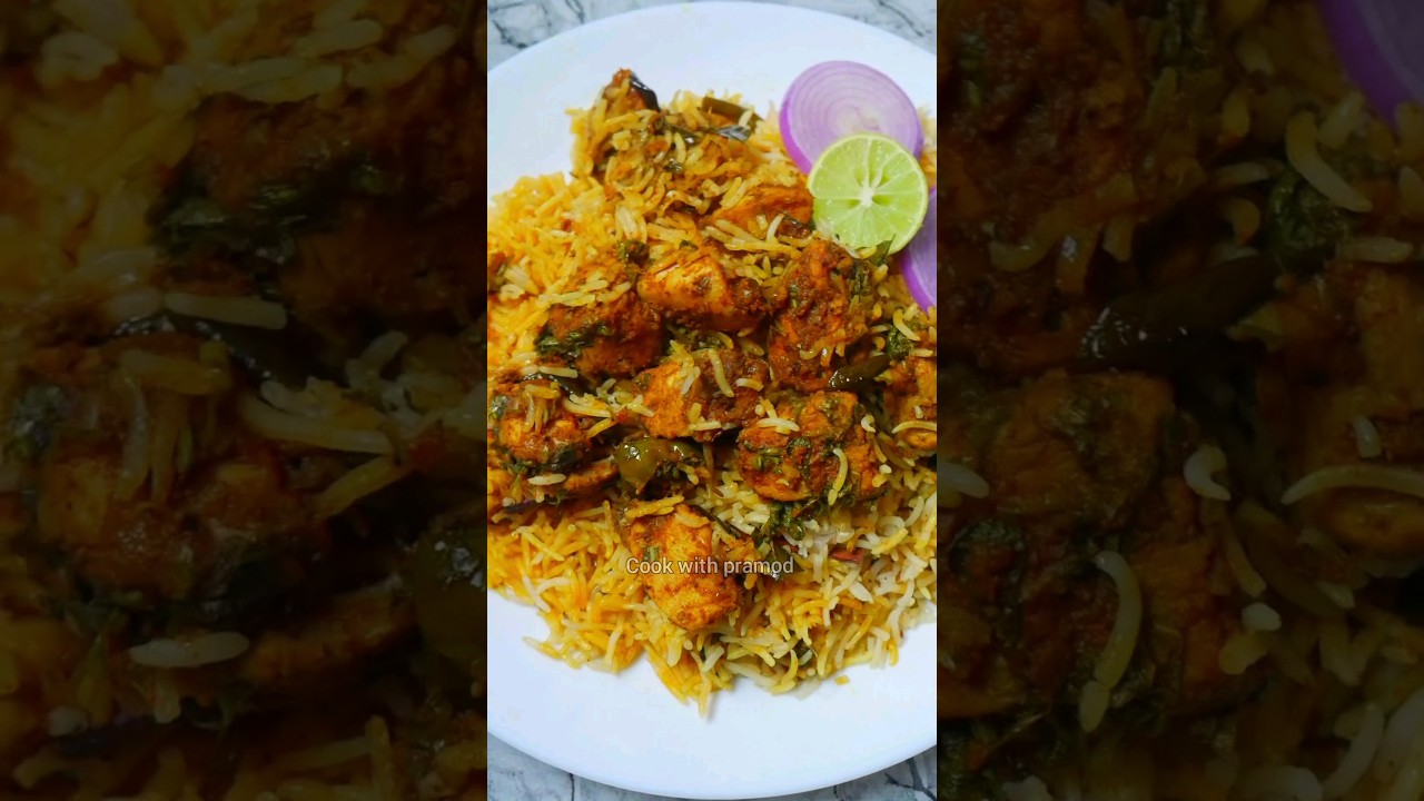 Chicken fry piece biryani #shorts #shortvideo #youtubeshorts #food #reels #streetfood
