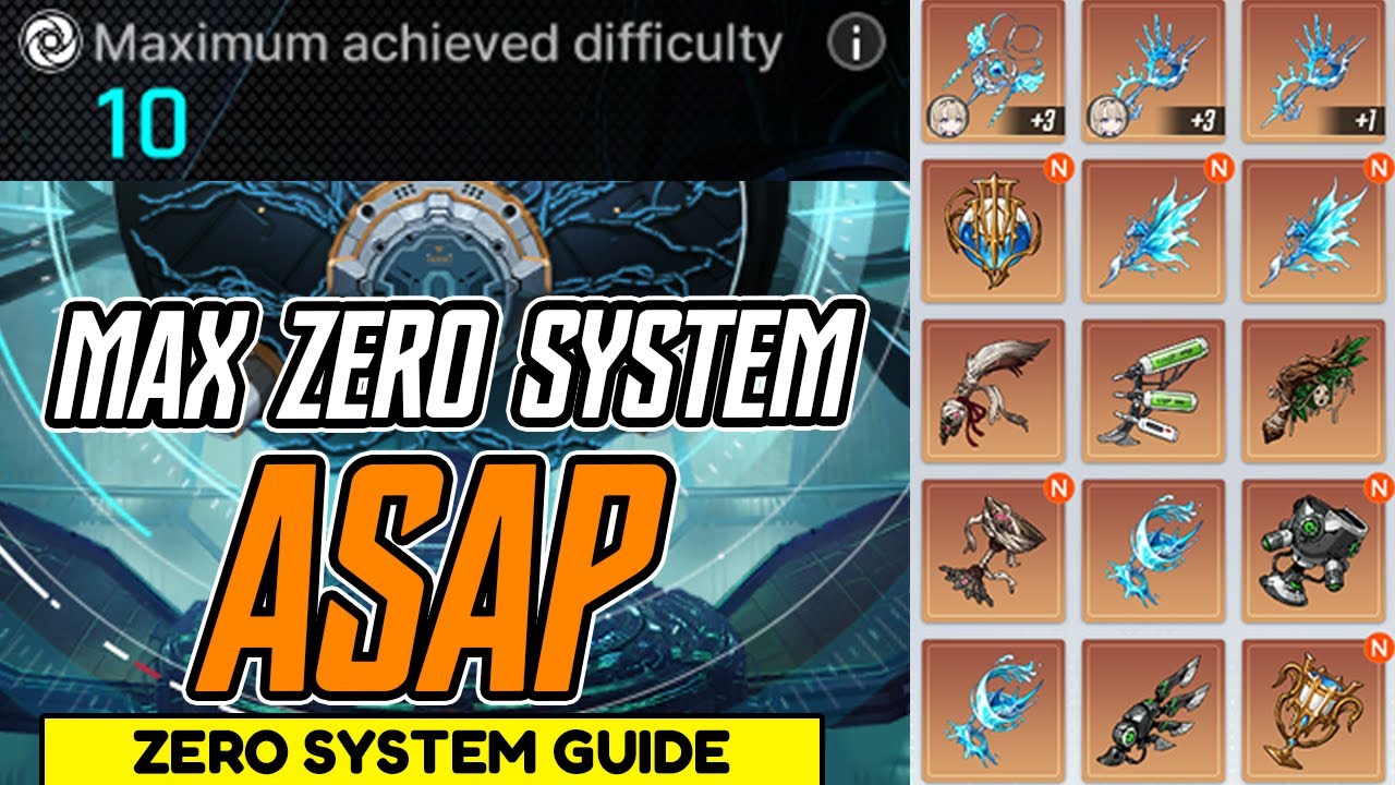 ULTIMATE Zero System Guide для максимального количества легендарных фрагментов памяти (Chaos Zero...