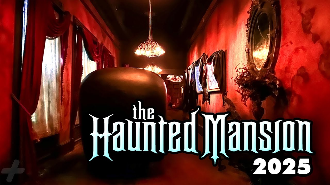 Haunted Mansion Dark Ride ENHANCED Video |  Magic Kingdom Park 2025 | POV 4k 60fps