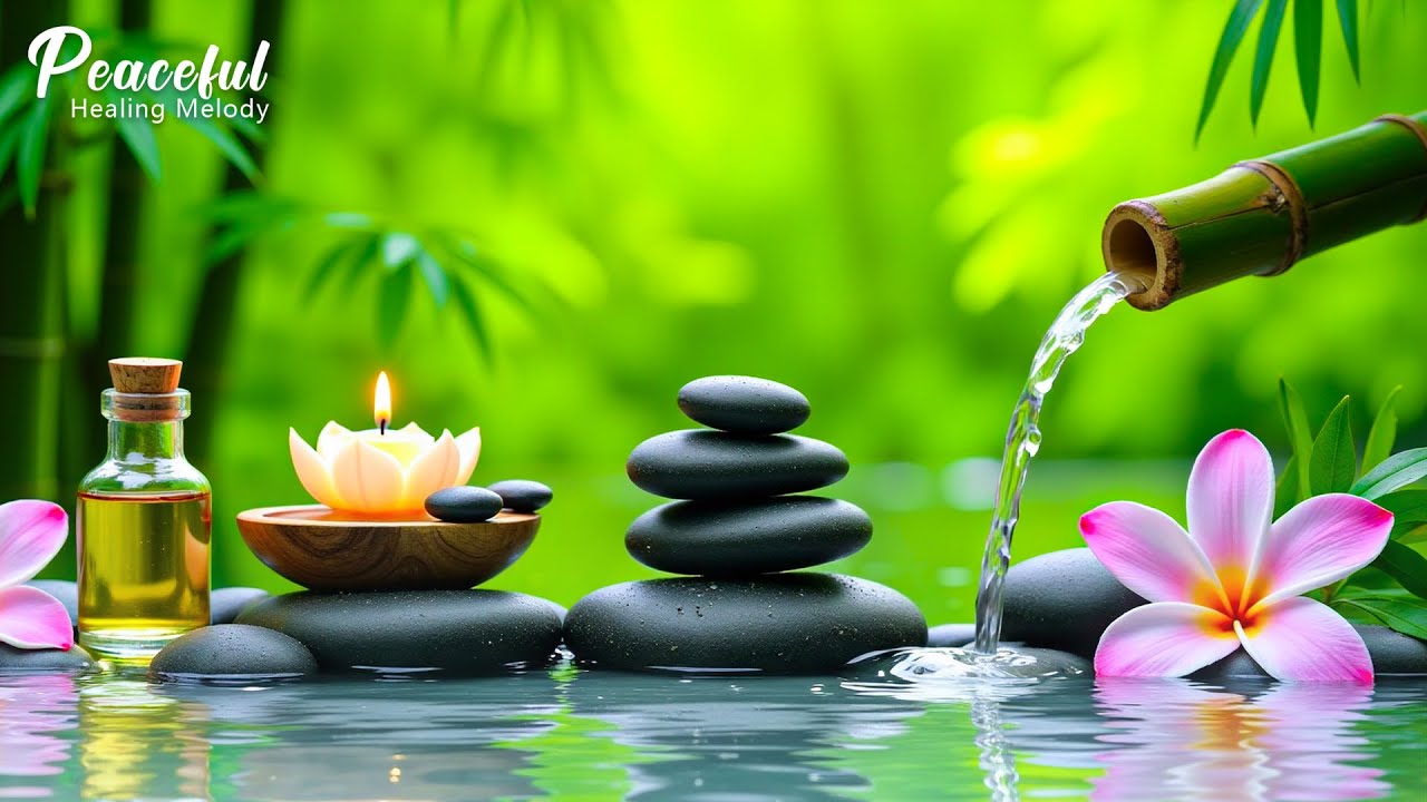 Soothing Spa Piano 🌿 Relaxing Music with Nature Sounds ~ Relieve Stress & Calming Piano Melodies