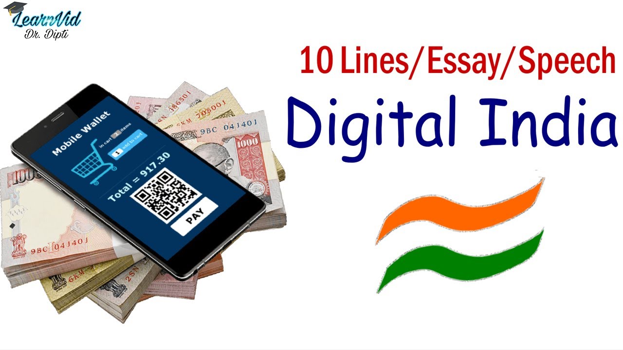 Digital India 10 lines in English || LearnVid Dr Dipti