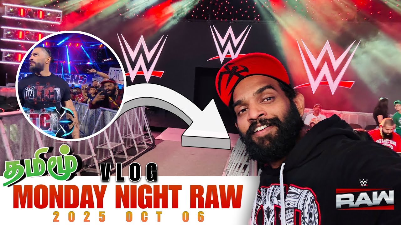 Я был на WWE RAW в Далласе! 🏟️ Цены на билеты и лучшие места в первом ряду! (на тамильском языке)...