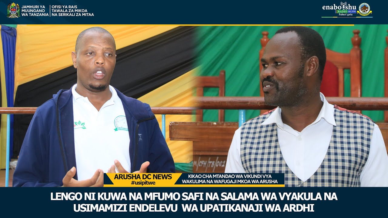 WAJADILI MAENDELEO ENDELEVU, MFUMO SAFI NA SALAMA WA VYAKULA NA USIMAMIZI  WA UPATIKANAJI WA ARDHI