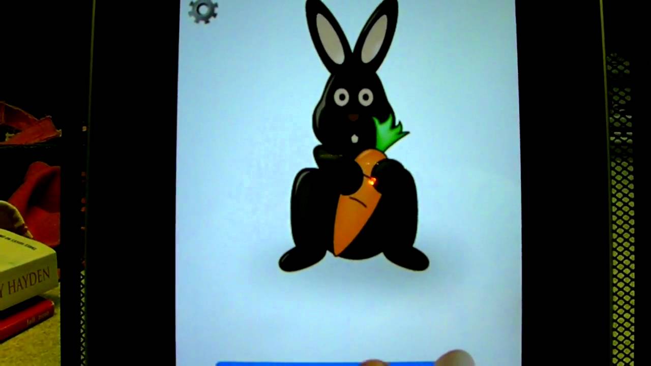 Demonstrating the free app Hatch! Baby game on iPad