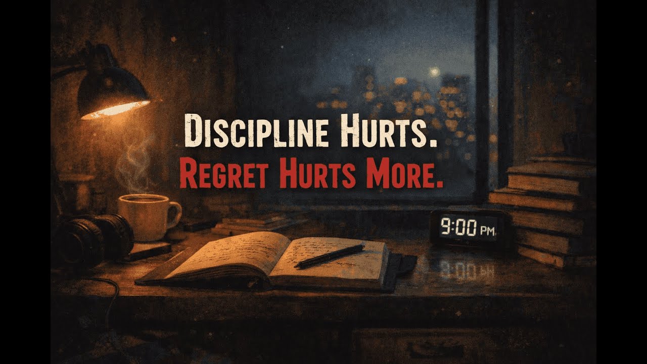 Discipline Hurts. Regret Hurts More. | Day 7 / 90 Lo-Fi Study Session | 45*2m Session
