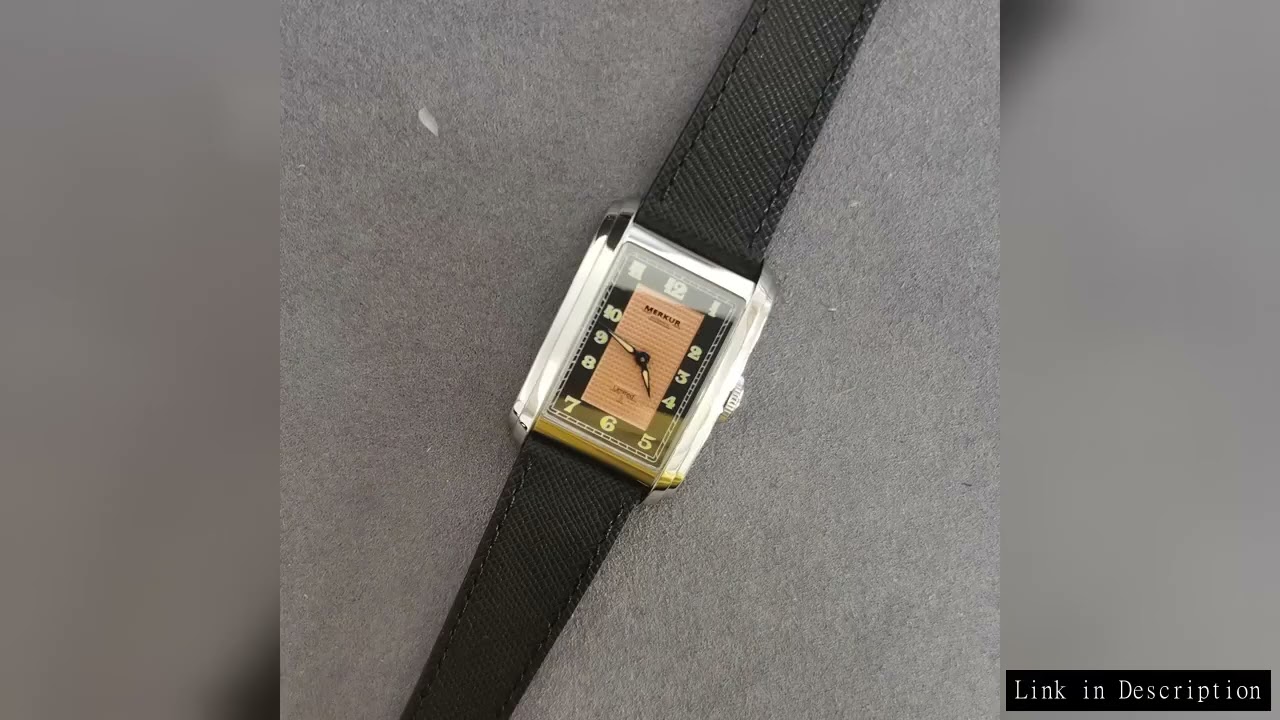 PIERRE PAULIN Men Automatic Watch Retangle 30mm*43mm Mechanical Wristwatch Vintage 30M Waterproof Sa