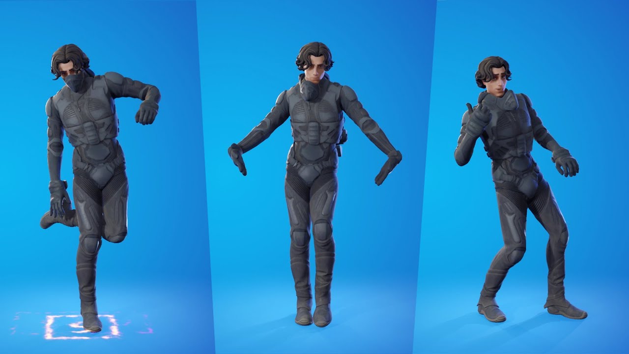 Paul Atreides Skin Showcase with Emotes and Dances Fortnite x Dune Skins