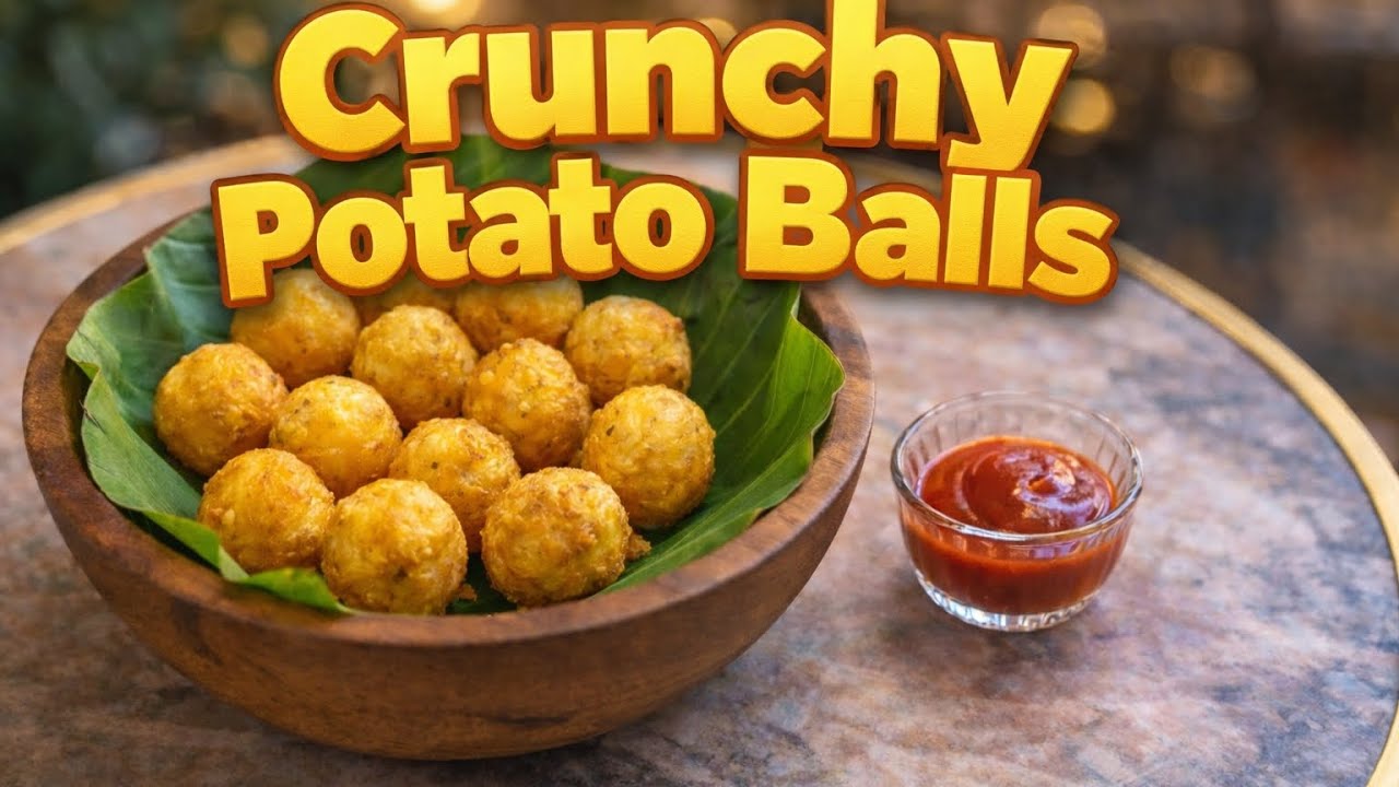 Crispy Crunchy Potato Balls | Easy Evening Snack in 10 Minutes |Tea time special recipe🥔#asmr 
