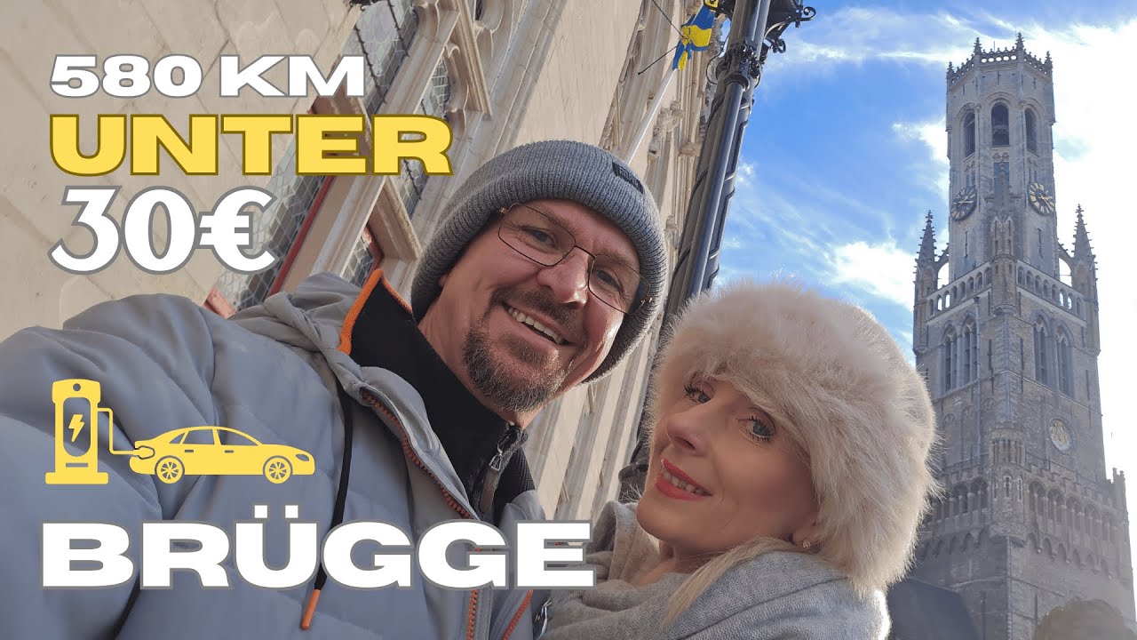 580 km unter 30€ – Roadtrip Fiat 500e Brügge | Günstig Laden Electra