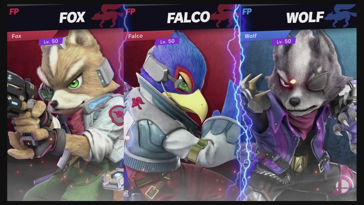 Super Smash Bros Ultimate Amiibo Fights – Request #15862 Fox & Falco vs Wolf