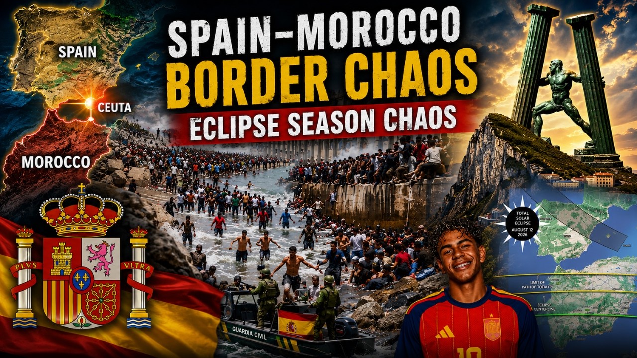 SPAIN BORDER  INVASION! ECLIPSE CHAOS! GIBRALTAR! and More....