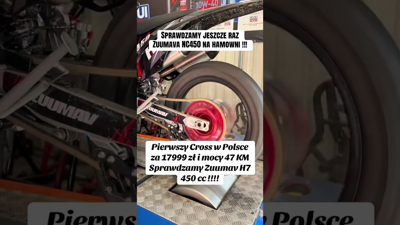 Sprawdzamy jeszcze raz Zuumava NC450 na hamowni !!! #husator #cross #zuumavnc450