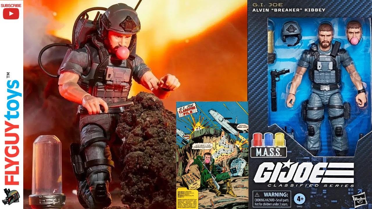G.I. Joe Classified Series Alvin Breaker Kibbey M.A.S.S Unboxing & Action Figure Review FLYGUYtoys