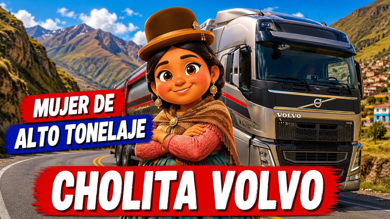 “La Cholita Volvo: La Mujer de Pollera que Mueve Bolivia en Camión Cisterna 🇧🇴🚛🔥” Una historia real.