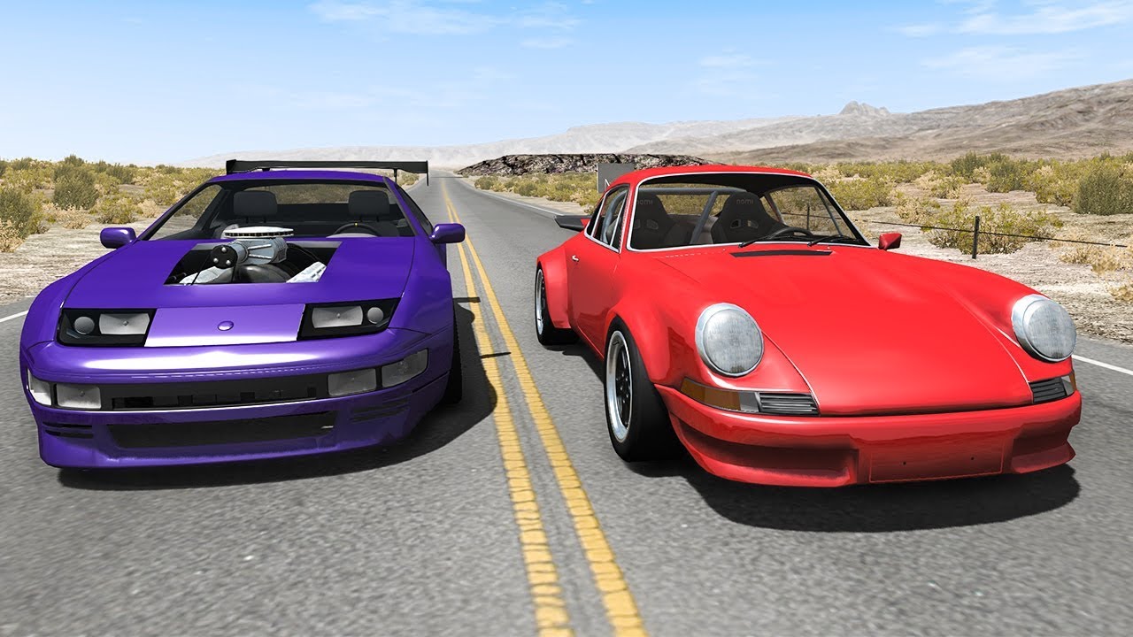 Street Race Crashes #19 - BeamNG DRIVE | SmashChan
