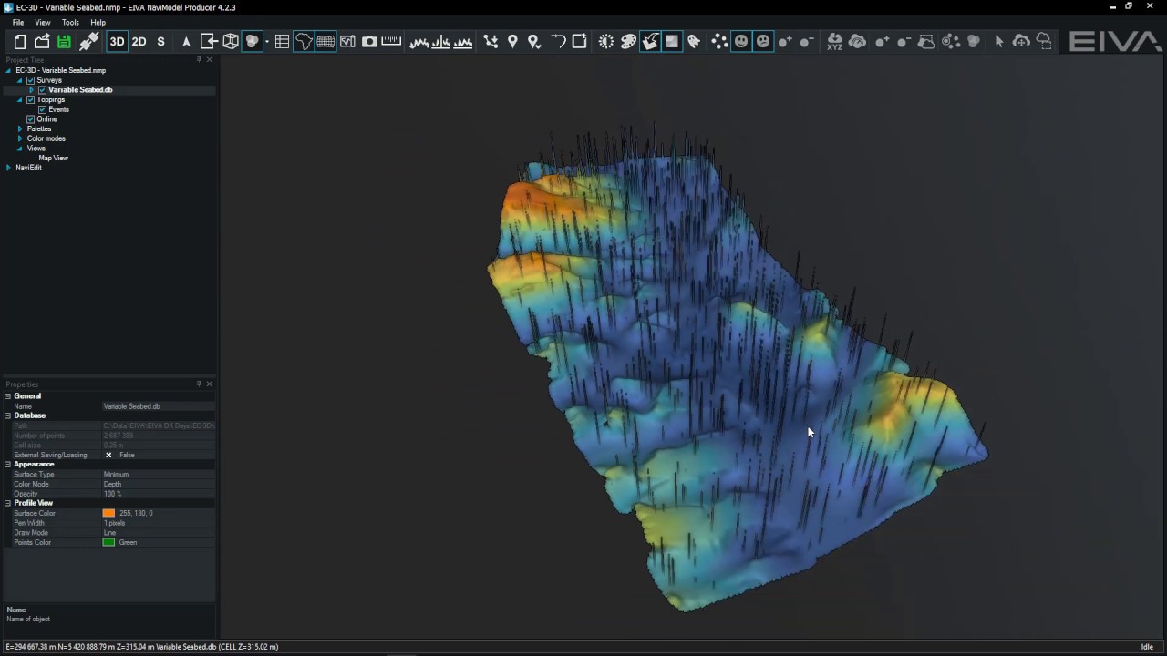 EIVA NaviSuite – NaviModel – EC-3D DTM