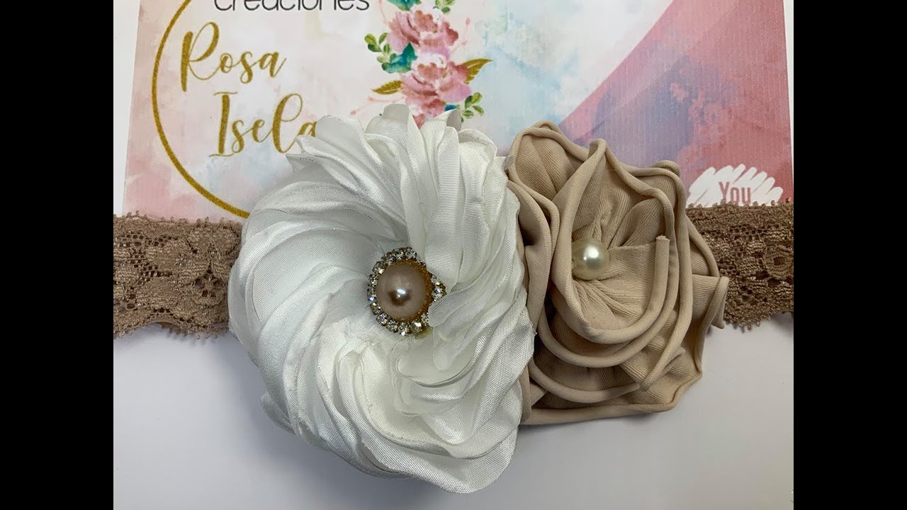 2 estilos diferentes de flores en bandita VIDEO No. 798 Creaciones Rosa Isela
