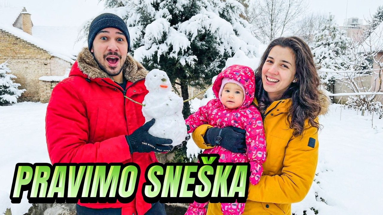 ELENIN PRVI SNEG!! *plače od hladnoće*