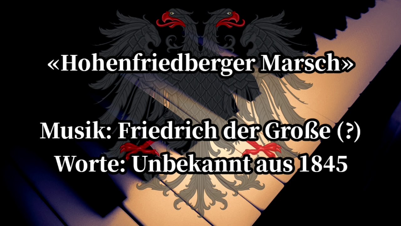 Der Hohenfriedberger Marsch - Prussian March [Piano+Lyrics]