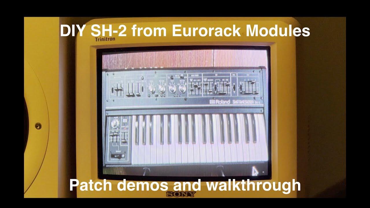 Eurorack Monosynth: Roland SH-2 (Erica Synths, G-Storm Electro, System-500, T-Rex Replicator)