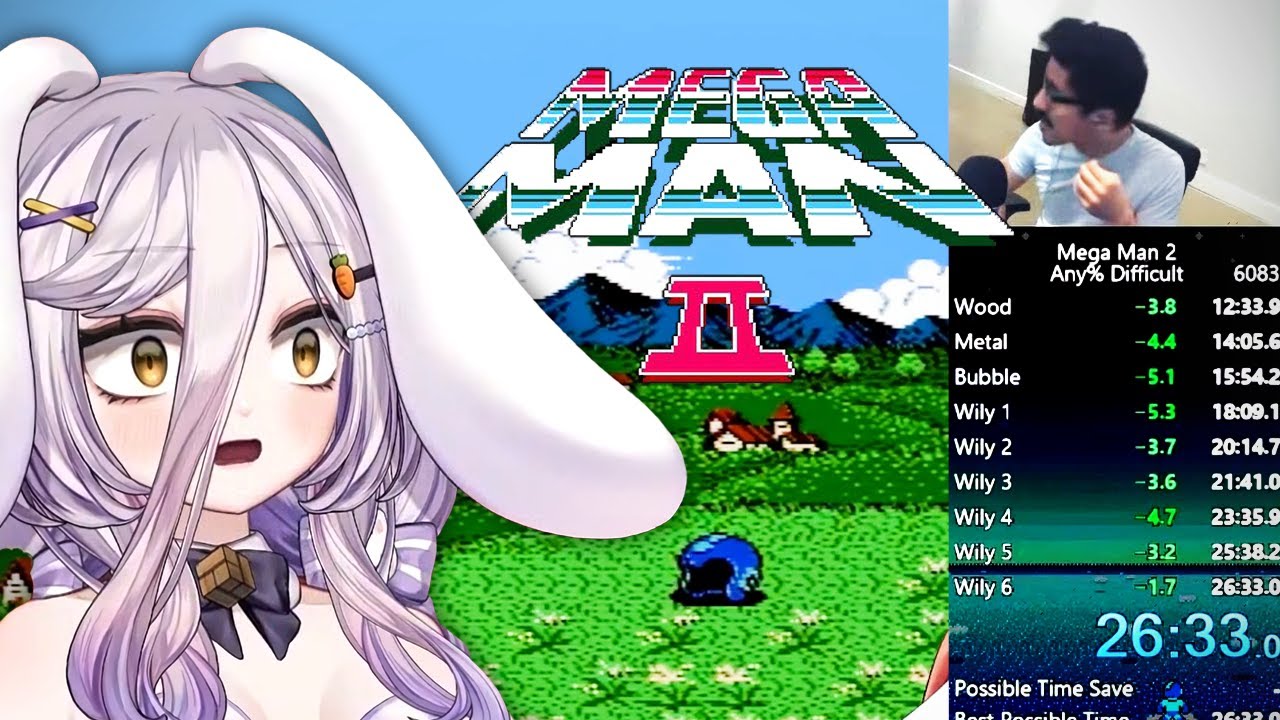 Henya Reacts to Megaman 2 Speedrun