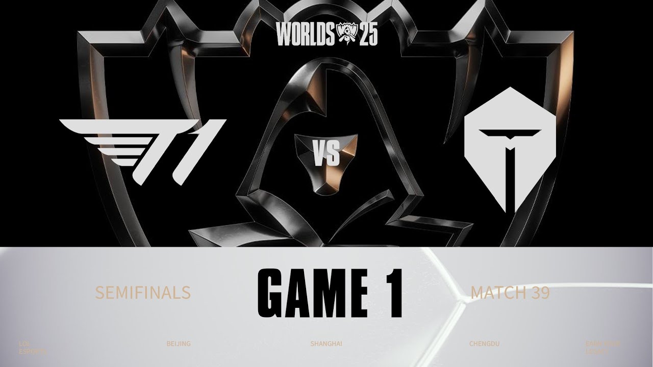 T1 vs TES | Game 1 | WORLDS 2025 | Semifinals | Hoàng Luân Co-stream
