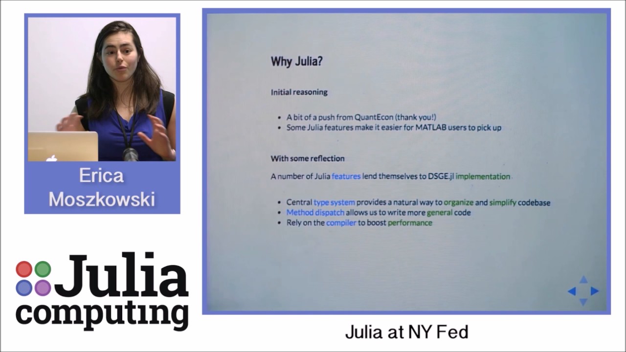 Erica Moszkowski: Macroeconomic models using Julia (Julia Day in NYC)