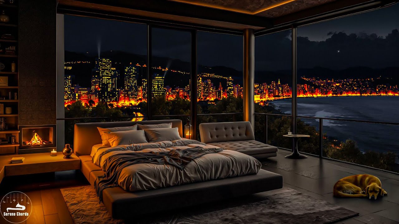 Soothing Jazz Harmony To Balance Emotions - Melodious Jazz Melody In Warm Bedroom Atmosphere