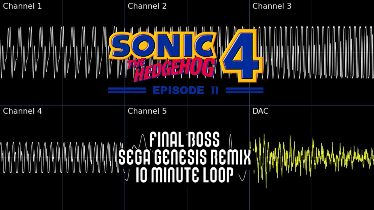 Final Boss (Death Egg MK II Act 2) SEGA Genesis Remix 10 Minute Loop (Sonic 4 Ep. II)