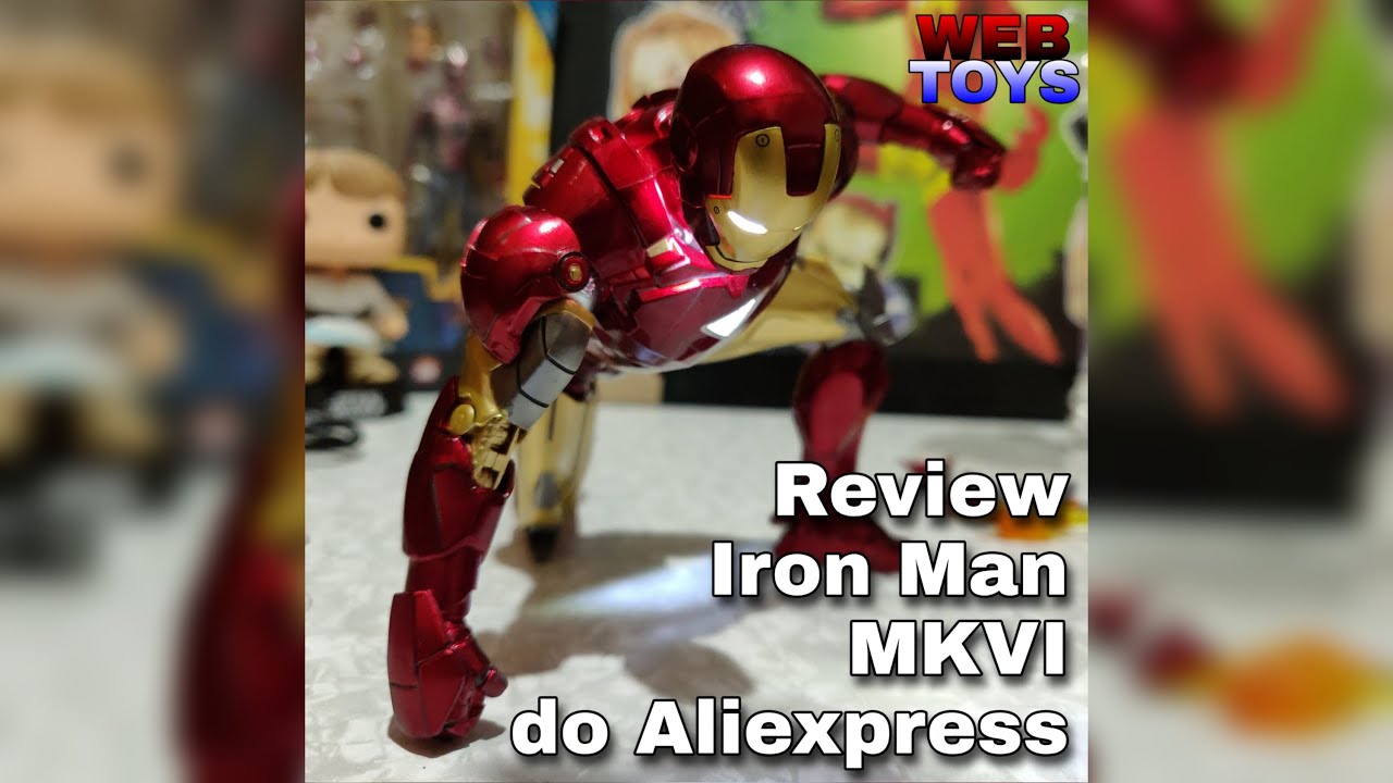 Unboxing e Review Iron Man MK VI LED ZD Toys do Aliexpress